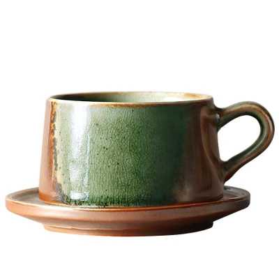 Luxury Reusable Coffee Cup Travel Porcelain Creative British Cups with Handle Red Tea  Creative Drinkware