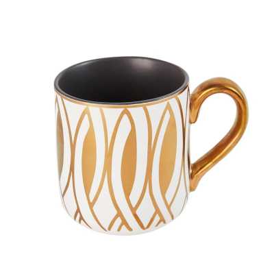 Office Coffee Mug Ceramics Gold with Handle Creative Insulated Coffee Mug Porcelain Cute Self Stirring Copos Couple Mugs