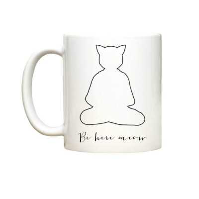 Yoga Mug Gifts Travel Beer Cup Home Decal Porcelain Coffee Mugs Kitchen Drinkware Milk White Mug