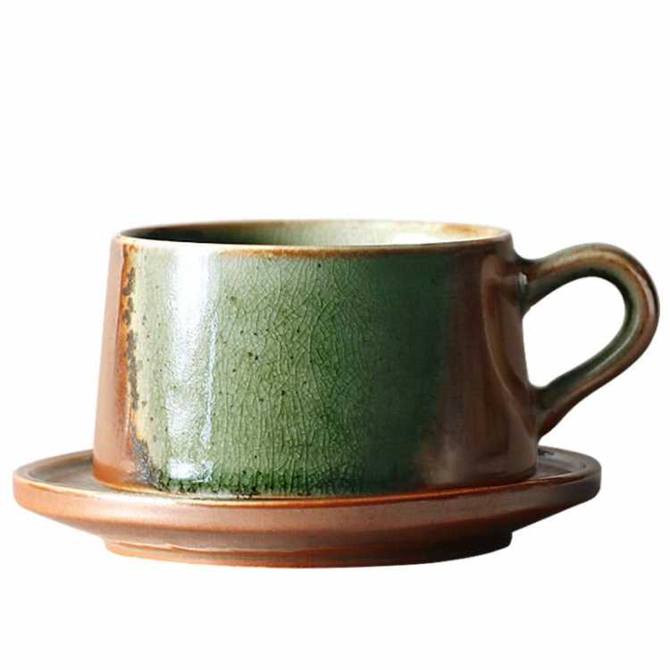 Luxury Reusable Coffee Cup Travel Porcelain Creative British Cups with Handle Red Tea  Creative Drinkware