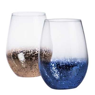 Japanese Style Egg Shape Whisky Glass Creative Electroplating Color Personality Starry Sky Wine Glass Colorful Milkshake Vaso