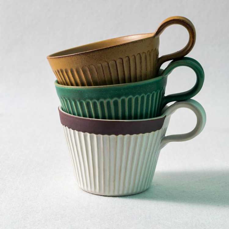Simple Retro Coffee Mug Ceramic Handmade Large Capacity Japanese Original Creative Ceramic Mugs  Drinkware Kitchen