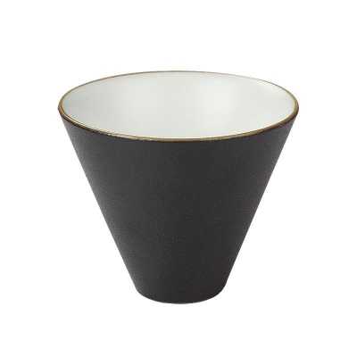 Black Ceramic Tea Cup Handmade Japanese Stoneware Cup Home Small Tea Bowl Kung Fu Black Teaware
