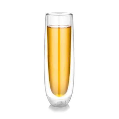 INS Fashion German Style Double Glazing Wedding Champagne Glass Charms  Sparkling Wine Drink Glasses Flutes Rum Liqueur Cup