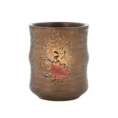Retro creativity tea cup Japanese underglaze colored vintage ceramic tea bowl hotel restaurant and wind hand painted water cup