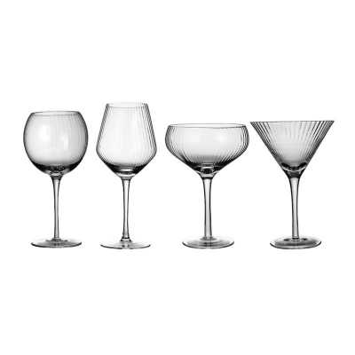 Nordic Ripple Champagne Glasses, Cocktail Glass, Martini Glass,Wine Glasses, Goblet Champagne Cup