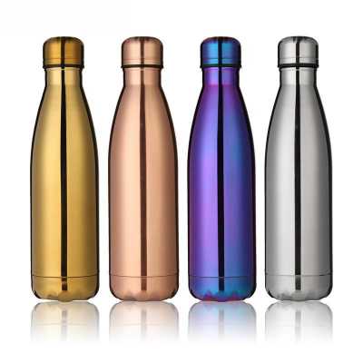 500ml coffee mug vacuum cup double wall stainless steel 304 Electroplate Thermos Flasks Bottle bowling kettle my water bottle