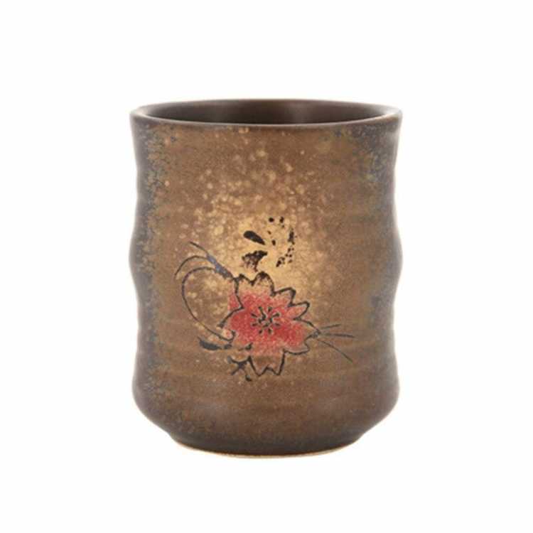 Retro creativity tea cup Japanese underglaze colored vintage ceramic tea bowl hotel restaurant and wind hand painted water cup